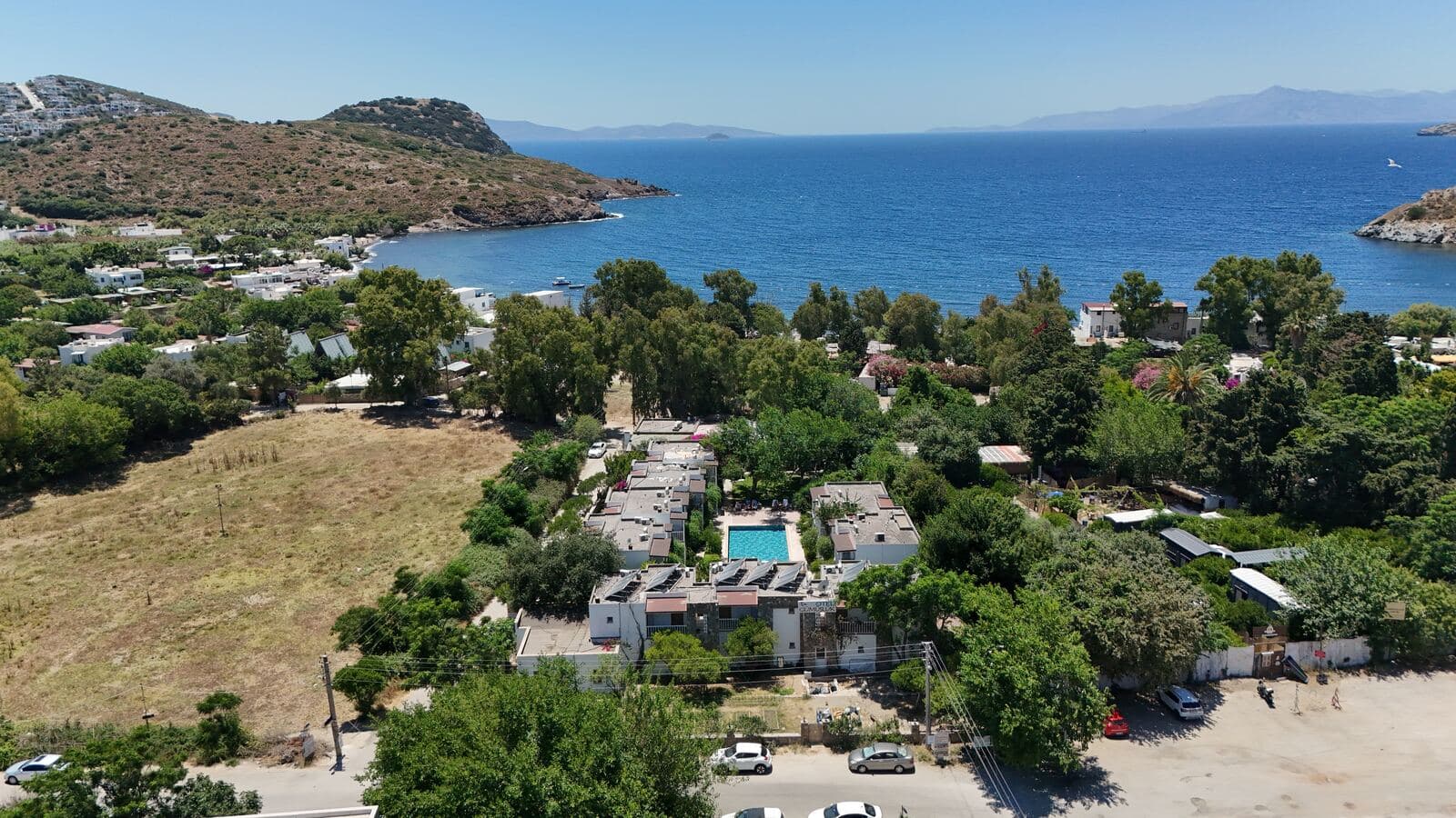 Gümüşlük koyu — havadan